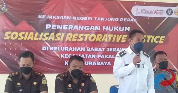 Permalink ke Kejari Tanjung Perak Sosialisasi Restorative Justice di Kelurahan Babat Jerawat